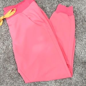 Neon pink Skinny Scrub bottoms